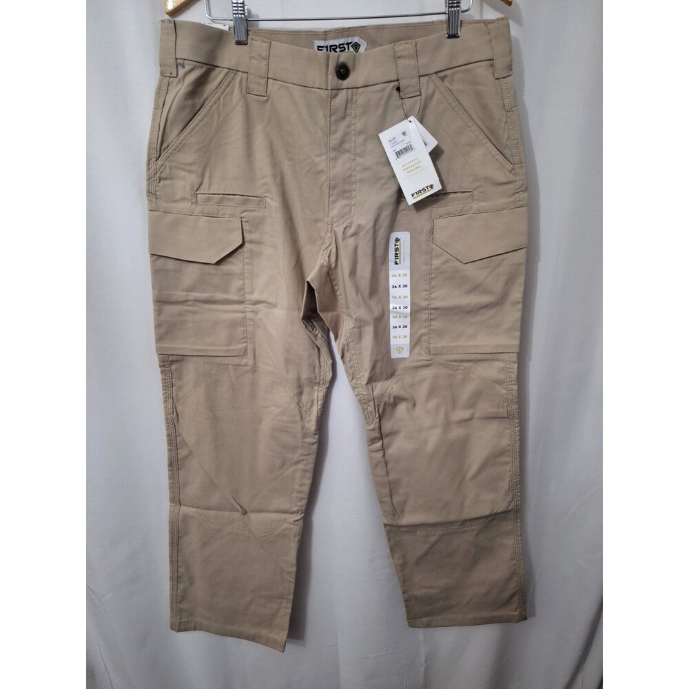 First Tactical Men's 36x30 Khaki V2 Lightweight Tactical Cargo Pants Workwear
